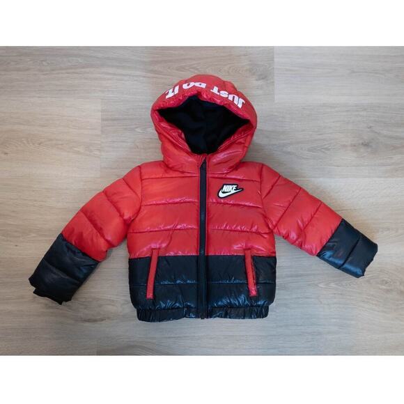 Toddlers Nike Puffer Jacket Size 24 Months Hoodie - Picture 2 of 7